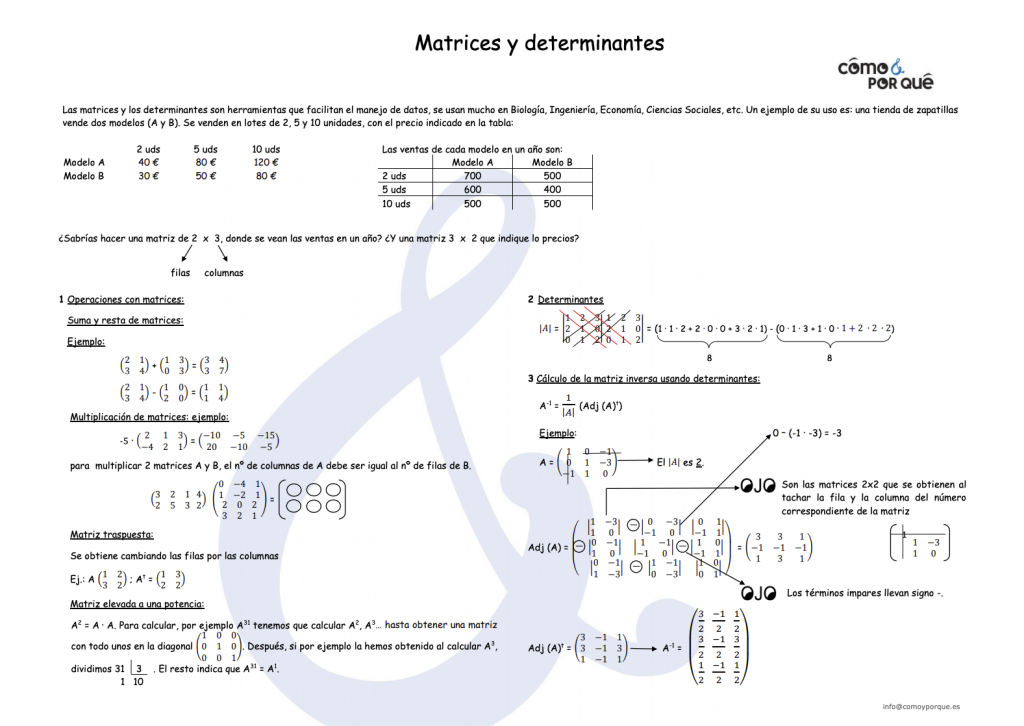 matrices y determinantes